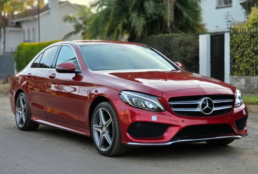 2017 Mercedes-Benz C200 W205 with LED running lights and radar