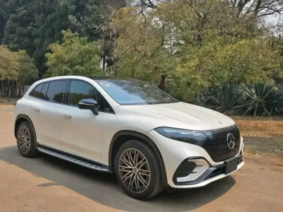 2024 Mercedes-Benz EQS 450 4MATIC Electric SUV - Pearl White