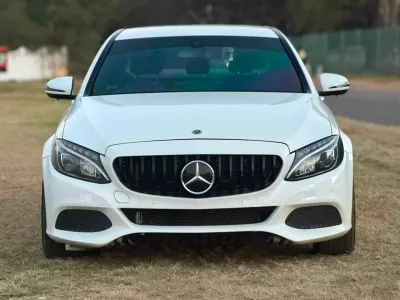 Mercedes-Benz C43 AMG, 2017, white sedan, 65,000 km