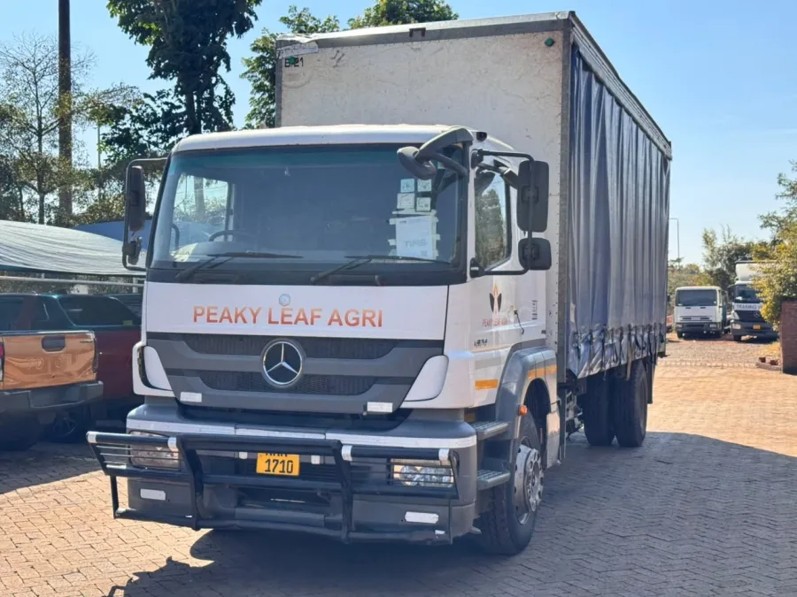 2012 Mercedes-Benz Axor 1824 10-Tonne Curtain-Side Truck